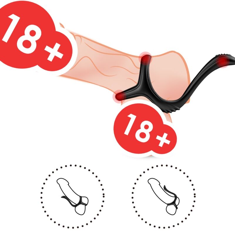 ARMONY - TREASURE DOPPELTER ANALRING SCHWARZ Anal-Toy diskret online kaufen