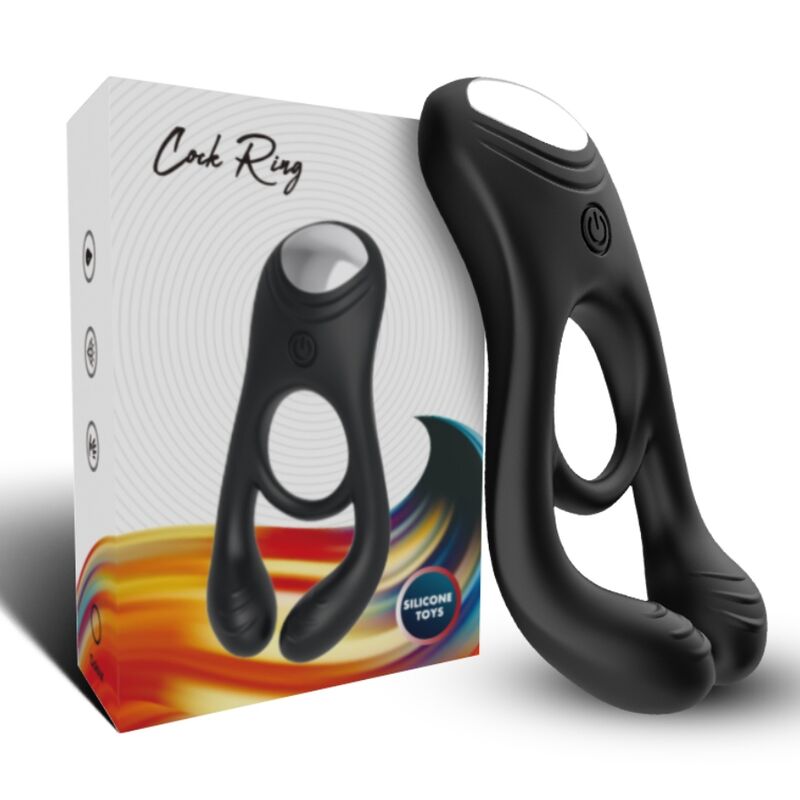 ARMONY - VEYRON DOPPEL-VIBRATOR-RINGSPIELZEUG FÜR PAARE MIT FERNBEDIENUNG SCHWARZ für intensive Stimulation und Self-Love