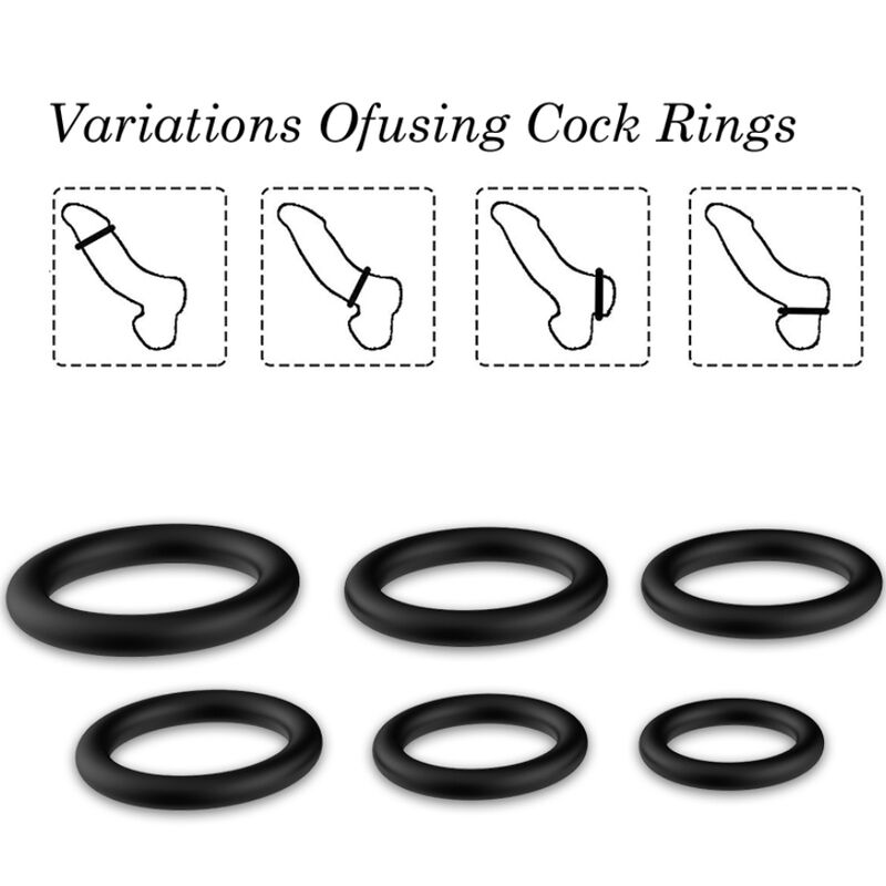 ARMONY - RINGE SILIKON SCHWARZ – Erotik-Zubehör Bild 5
