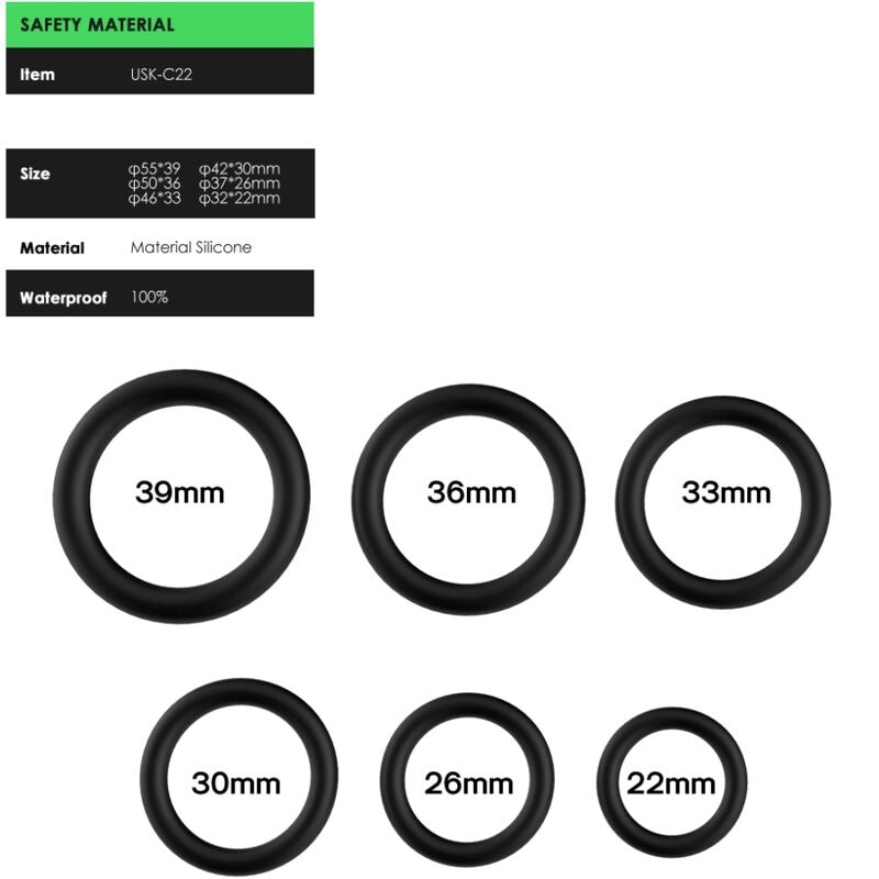 ARMONY - RINGE SILIKON SCHWARZ – Erotik-Zubehör Bild 3