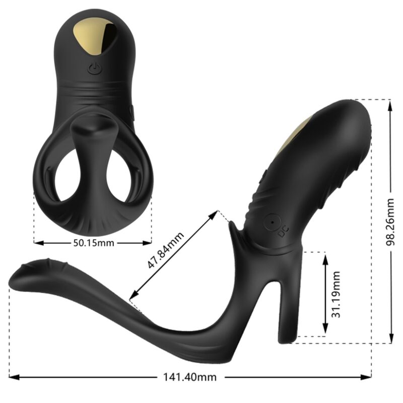 ARMONY - JOY JUMPER RINGVIBRATOR FÜR PAARE & ANALPLUG FERNBEDIENUNG SCHWARZ Analplug diskret online kaufen