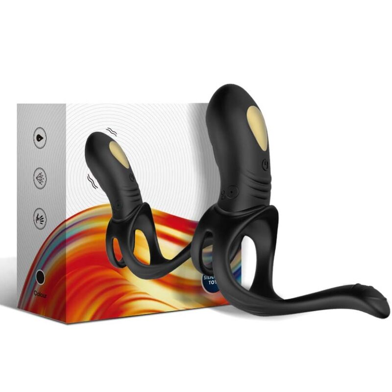 ARMONY - JOY JUMPER RINGVIBRATOR FÜR PAARE & ANALPLUG SCHWARZ hochwertiges Intimtoy