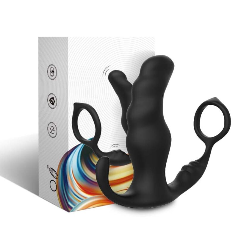 ARMONY - KNIGHT VIBRATOR ANAL PROSTATA & RING FERNBEDIENUNG SCHWARZ bei Secret Pulse im Erotikshop