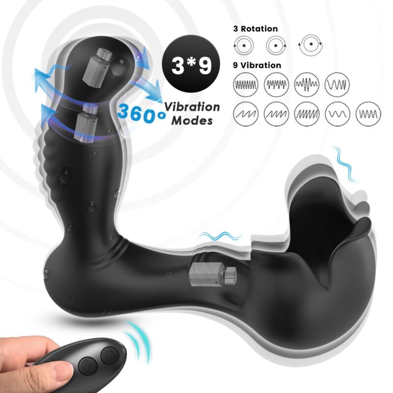 ARMONY - SURROUND VIBRATOR ANAL & STIMULATOR HODEN FERNBEDIENUNG SCHWARZ Produktansicht und Details