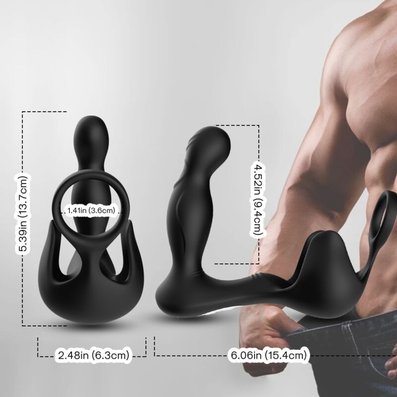 ARMONY - SURROUND VIBRATOR ANAL & STIMULATOR HODEN & RING FERNBEDIENUNG SCHWARZ für sinnliche und diskrete Momente