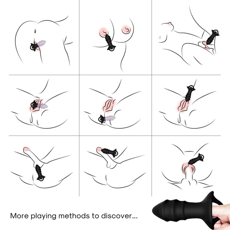 ARMONY - KYLIN FINGERVIBRATOR & ANALPLUG FERNBEDIENUNG SCHWARZ für sinnliche und diskrete Momente