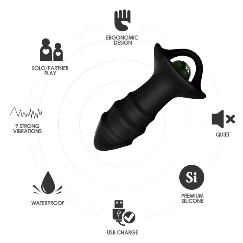 ARMONY - KYLIN FINGERVIBRATOR & ANALPLUG FERNBEDIENUNG SCHWARZ hochwertiges Intimtoy