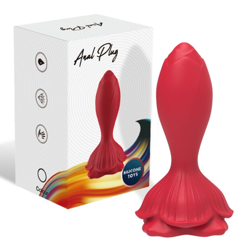 ARMONY - ROSA VIBRATOR & ANALPLUG KLEINE FERNBEDIENUNG ROT hochwertiges Intimtoy