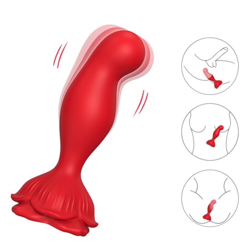 ARMONY Rosa Vibrator & Analplug Rot – Ergonomisch mit Fernbedienung Produktansicht und Details
