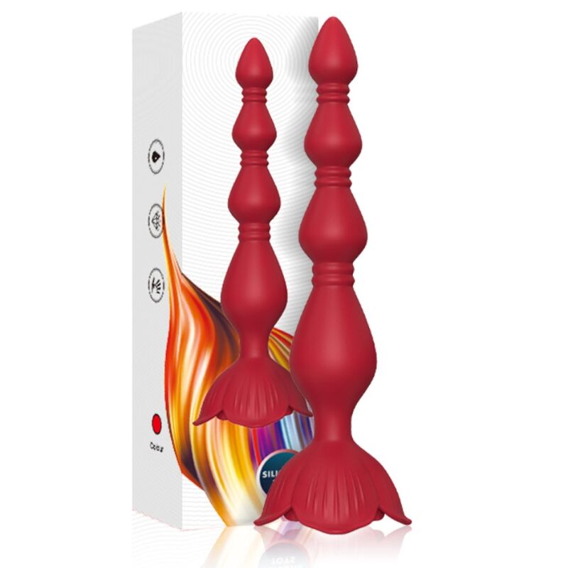 ARMONY - ROSA VIBRATOR PAGODA & ANAL PLUG ROT Analplug diskret online kaufen