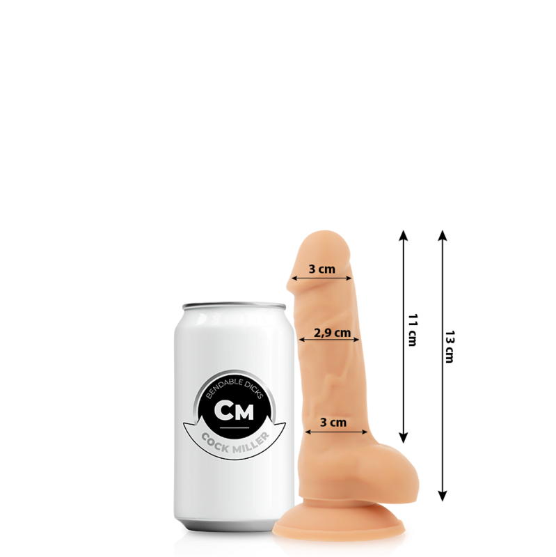 COCK MILLER - SILIKON DICHTE COCKSIL ARTIKULIERBAR 13 CM – Erotik-Zubehör Bild 2