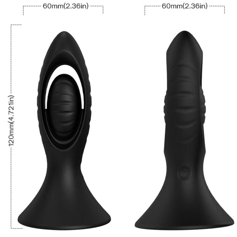 ARMONY Vibrator & Analplug Silikon Schwarz – Sicher & Komfortabel | Secret Pulse Produktansicht und Details