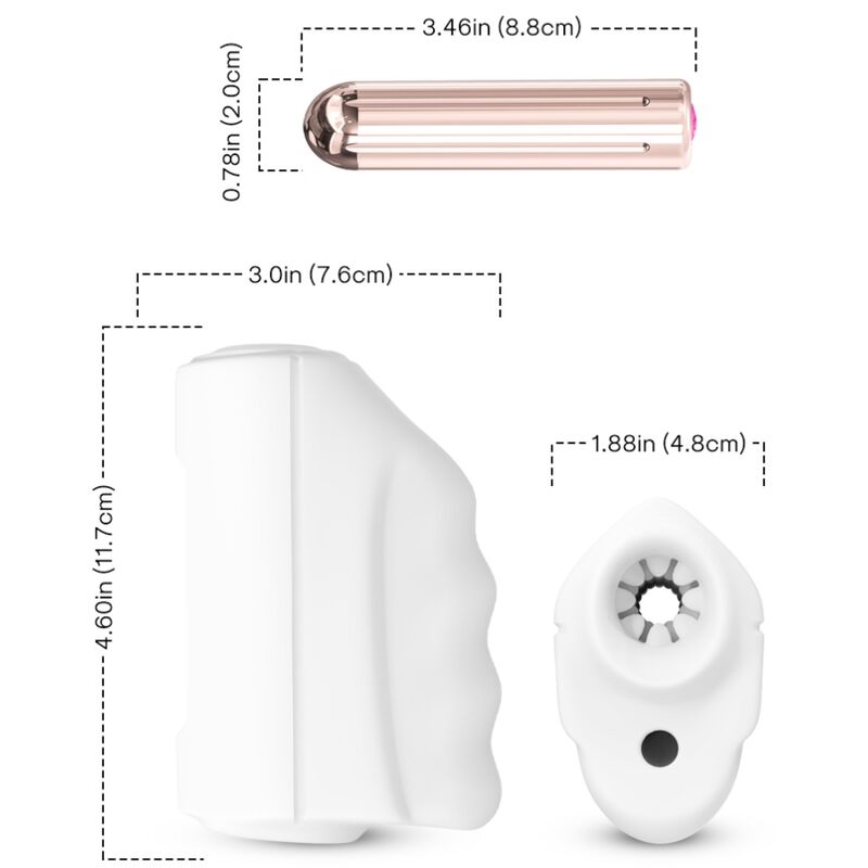ARMONY - MASTER MASTURBATOR & VIBRATOR WEISS hochwertiges Intimtoy