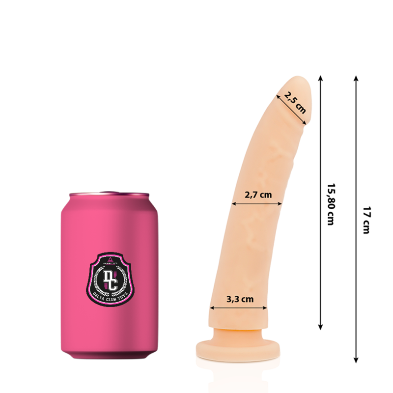 DELTA CLUB - TOYS DILDO NATÜRLICHES MEDIZINISCHES SILIKON 17 CM -O- 3 CM Dildo diskret online kaufen