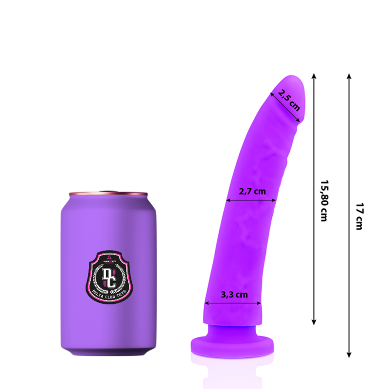 DELTA CLUB - TOYS LILA DILDO MEDIZINISCHES SILIKON 17 CM -O- 3 CM Dildo diskret online kaufen