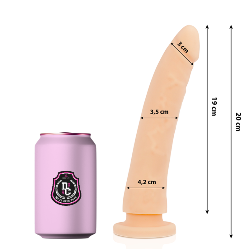 DELTA CLUB - TOYS NATÜRLICHER DILDO MEDIZINISCHES SILIKON 20 CM -O- 4 CM Dildo diskret online kaufen