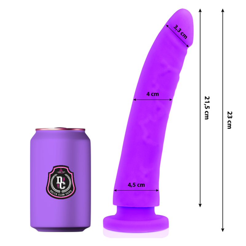 Delta Club – Lila Dildo, medizinisches Silikon, 23 cm Dildo diskret online kaufen