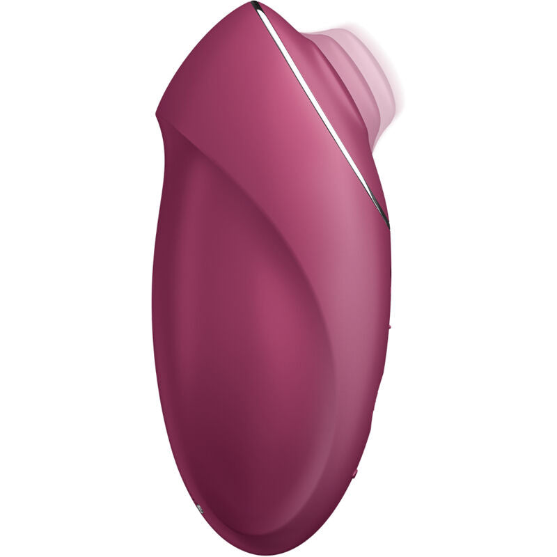 SATISFYER - TAP & CLIMAX 1 AUFLEGVIBRATOR ROT – Klitorisstimulator Bild 4