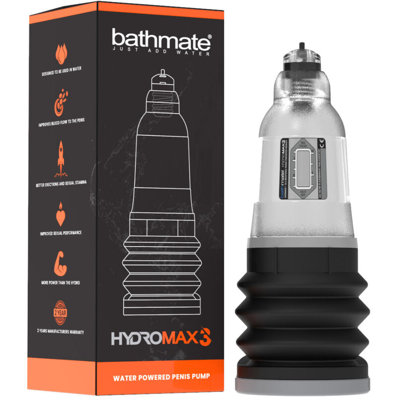 BATHMATE - HYDROMAX 3 TRANSPARENT – Penispumpe Bild 2