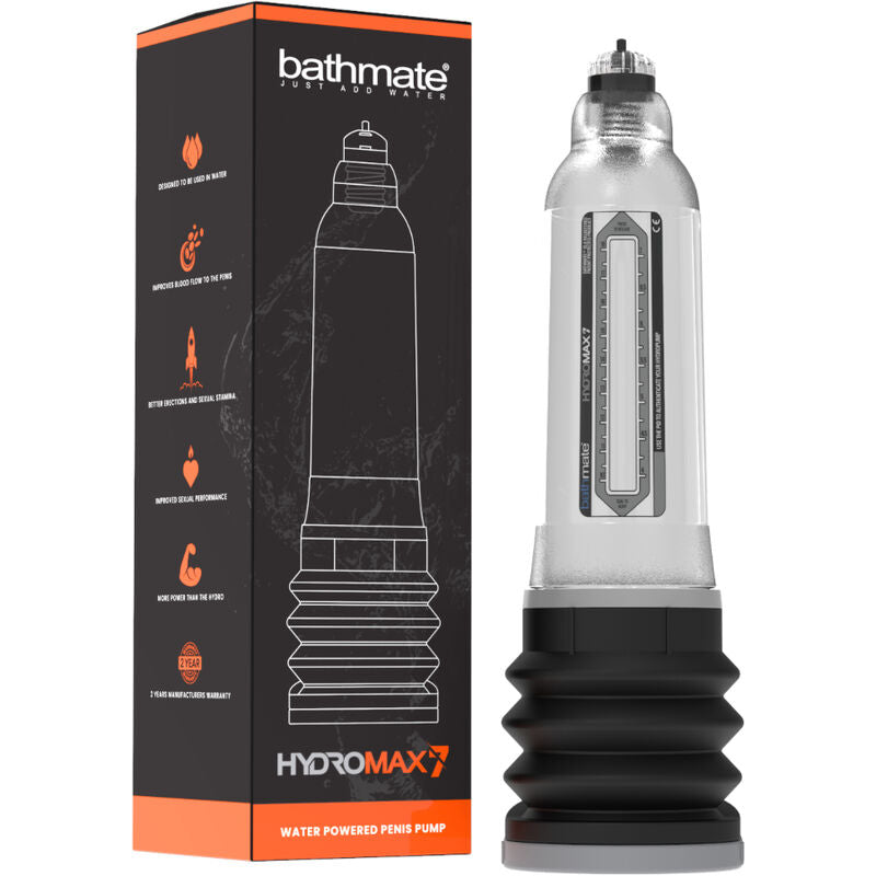 BATHMATE - HYDROMAX 7 TRANSPARENTE PENIS-ERHÖHUNGSPUMPE Produktansicht und Details