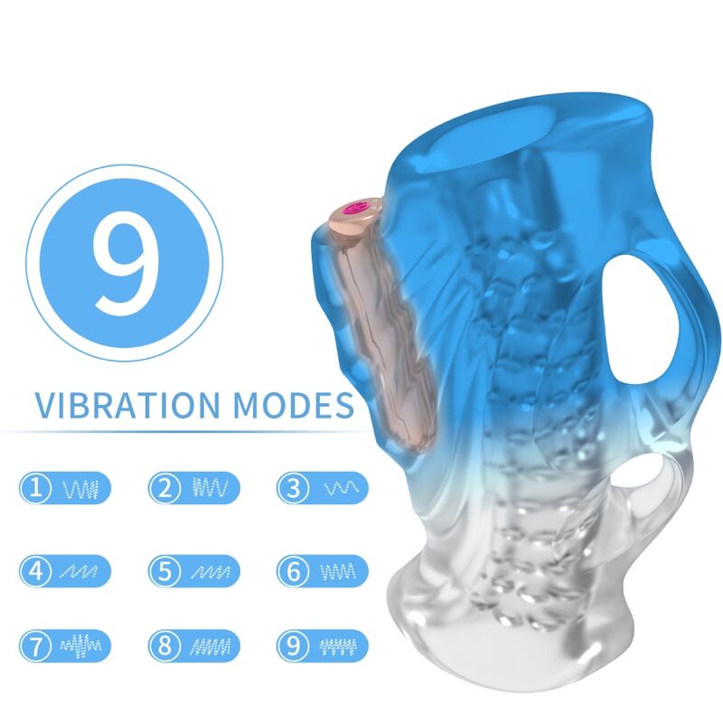 ARMONY - MASTURBATOR FINGER & VIBRATOR BLAUER GRADIENT Masturbator diskret online kaufen