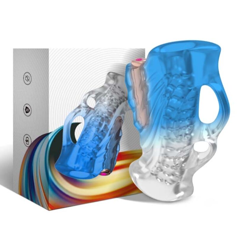 ARMONY - MASTURBATOR FINGER & VIBRATOR BLAUER GRADIENT bei Secret Pulse im Erotikshop