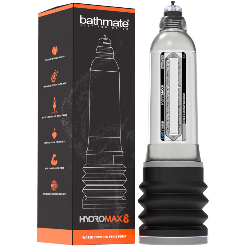 BATHMATE - HYDROMAX 8 KLAR – Penispumpe Bild 3