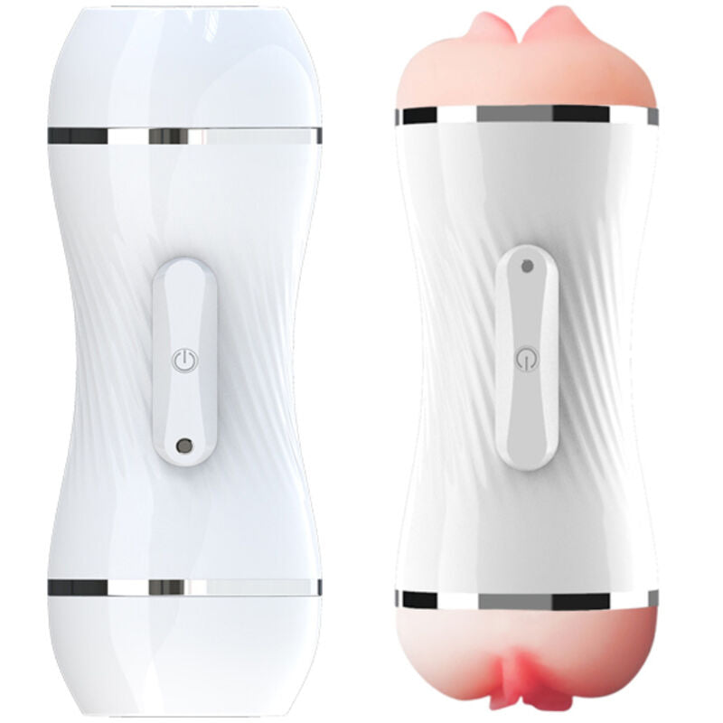 ARMONY - DOPPELTER VAGINA- UND MUNDVIBRATOR MASTURBATOR WEISS für sinnliche und diskrete Momente