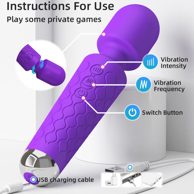 ARMONY Violetter Massager & Vibrator | 8 Geschwindigkeiten & 20 Modi – Vibrator Bild 12