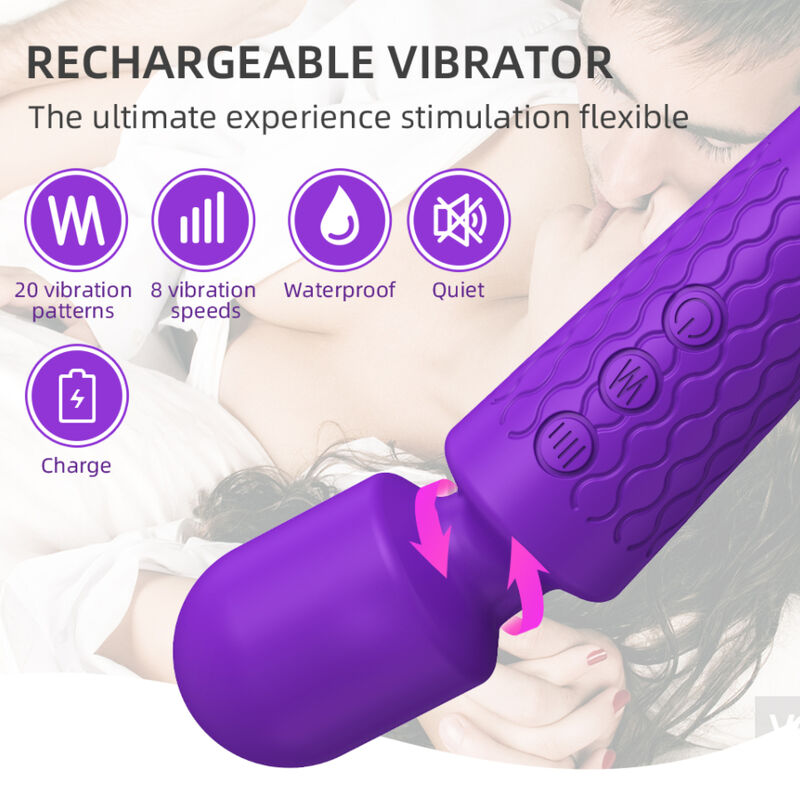 ARMONY Violetter Massager & Vibrator | 8 Geschwindigkeiten & 20 Modi
