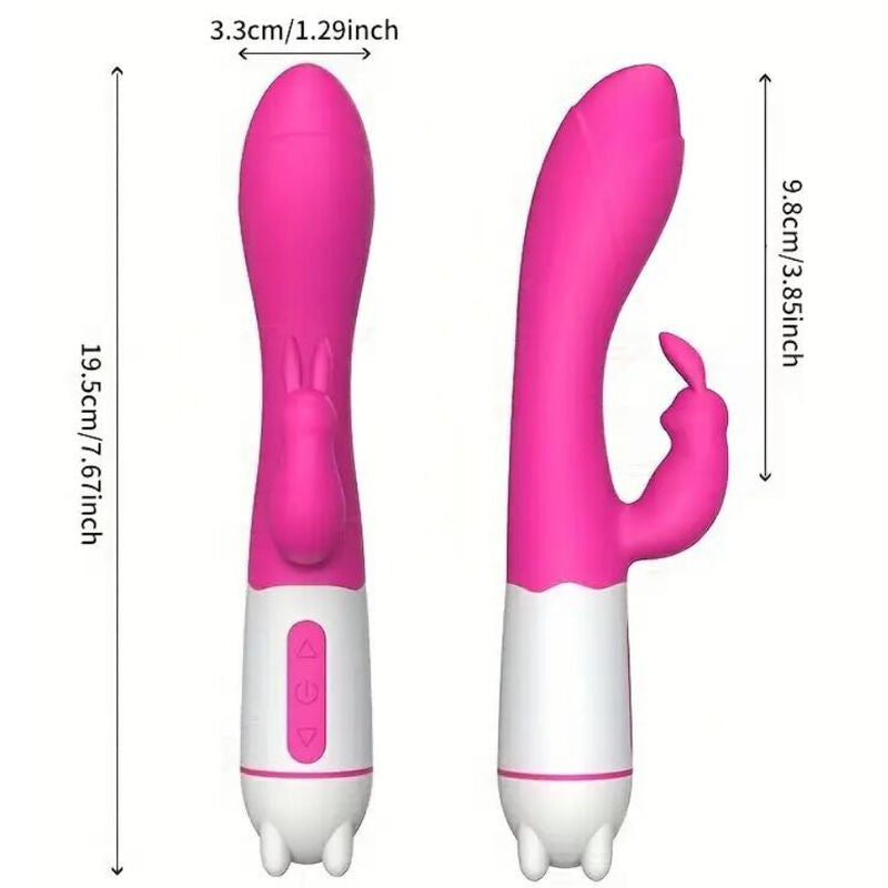 Armony Happy Rabbit Vibrator Fuchsia – 36 Vibrationsmodi, ergonomisch, wasserdicht – Rabbit Vibrator Bild 3