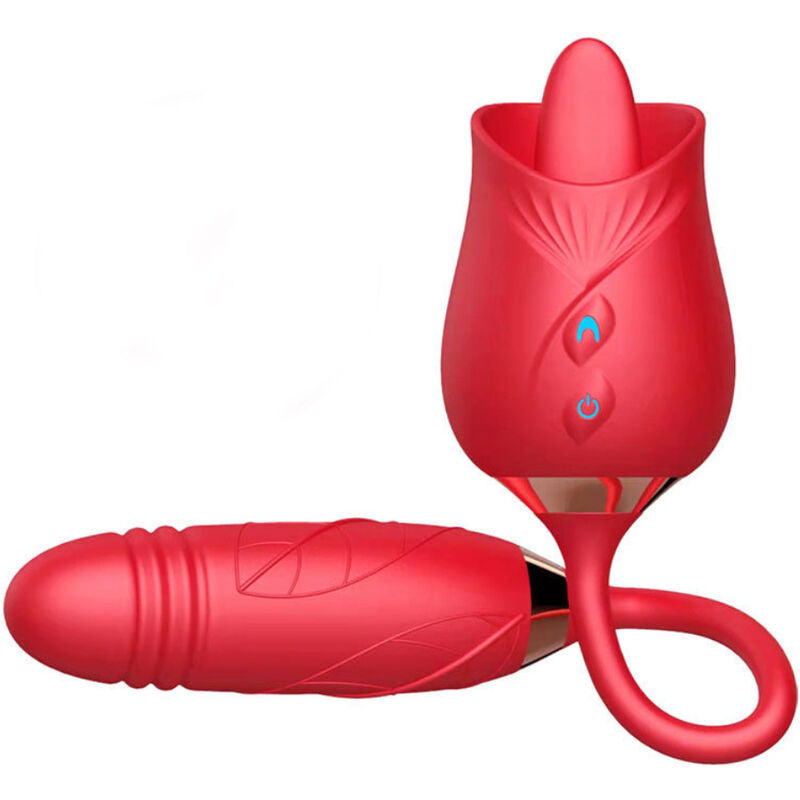 ARMONY - DELIGHT BLUMENVIBRATOR & STOßUNG MIT ROTER ZUNGE Vibrator diskret online kaufen