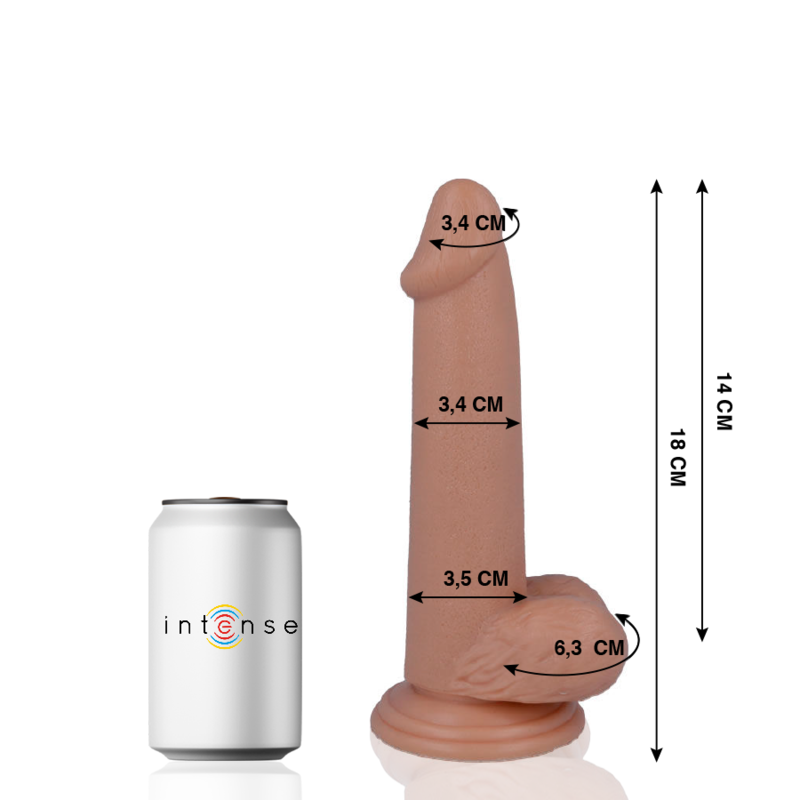 MR INTENSE - 10 REALISTIC PENIS 18 CM -O- 3.4 CM – Erotik-Zubehör Bild 2