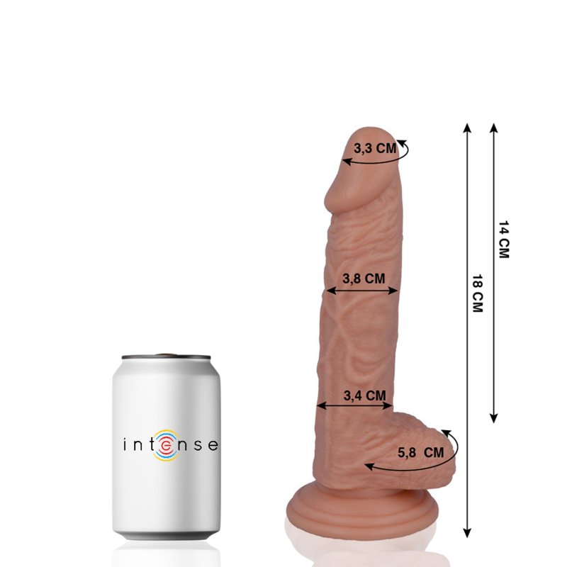 MR INTENSE - 11 REALISTIC PENIS 18 CM -O- 3.8 CM – Erotik-Zubehör Bild 2