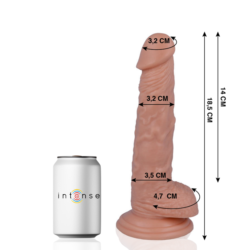 MR INTENSE - 13 REALISTIC PENIS 18.5 CM -O- 3.2 CM – Erotik-Zubehör Bild 2