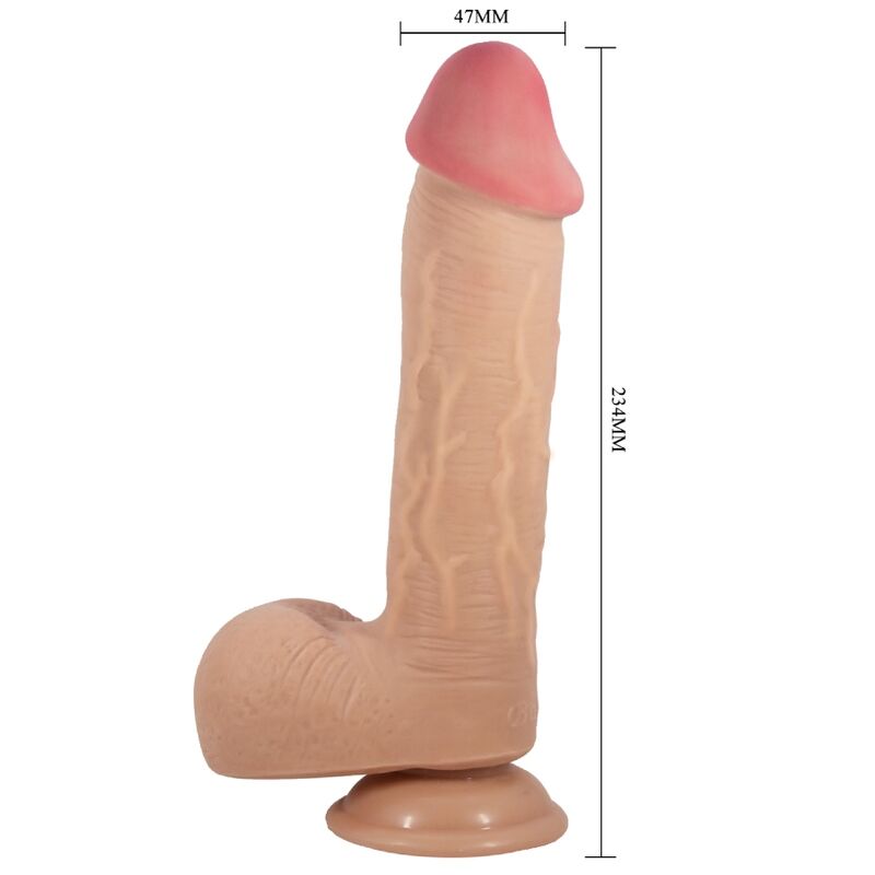 PRETTY LOVE - SLIDING SKIN SERIES REALISTISCHER DILDO MIT SLIDING SKIN SAUGNAPFLEISCH 23,4 CM bei Secret Pulse im Erotikshop