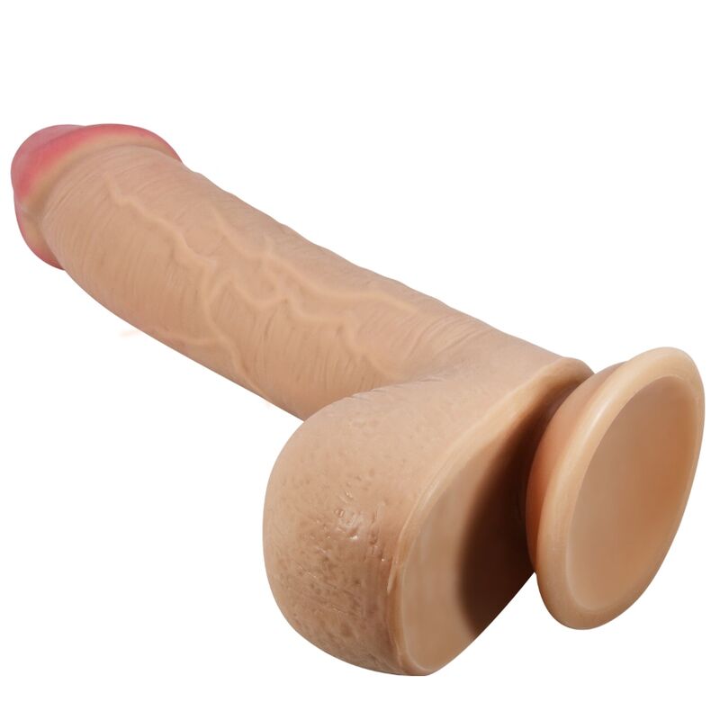 PRETTY LOVE - SLIDING SKIN SERIES REALISTISCHER DILDO MIT SLIDING SKIN SAUGNAPFLEISCH 23,4 CM Produktansicht und Details