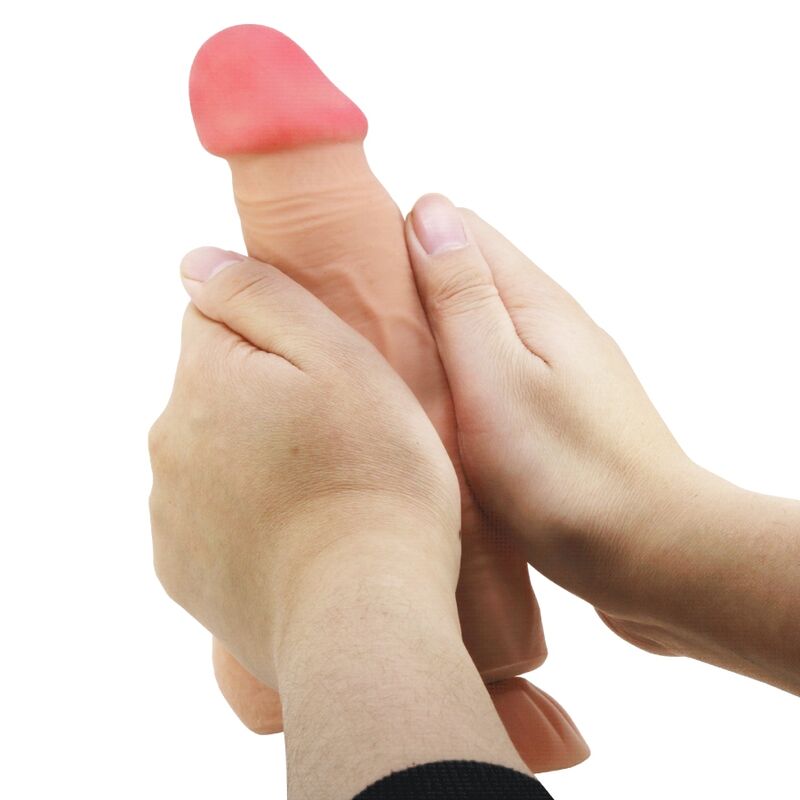 PRETTY LOVE - SLIDING SKIN SERIES REALISTISCHER DILDO MIT SLIDING SKIN FERNBEDIENUNG SAUGNAPFLEISCH 21,8 CM hochwertiges Intimtoy