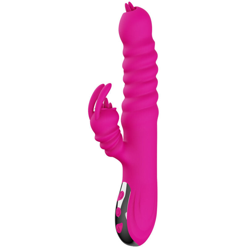 ARMONY Rabbit Doppelzunge Vibrator Fuchsia | 20 Modi & Wärme – Rabbit Vibrator Bild 9