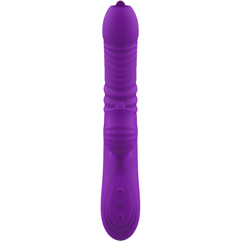 ARMONY - VOLLSTNDIGER G-PUNKT-KANINCHENVIBRATOR MIT STIMULIERENDEM ZUNGENVIOLETTEN WRMEEFFEKT – G-Punkt-Vibrator Bild 12
