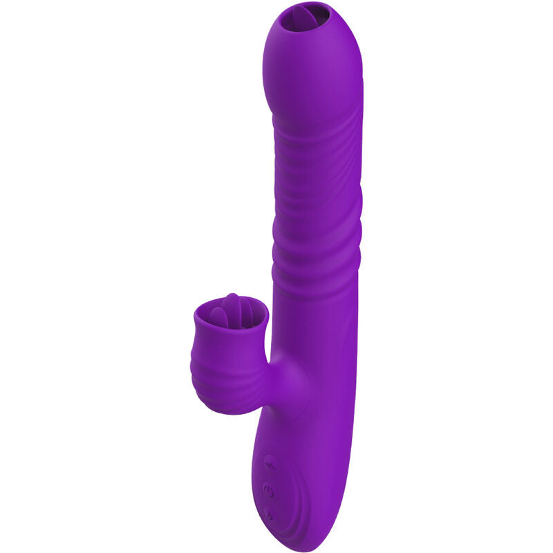 ARMONY - VOLLSTNDIGER G-PUNKT-KANINCHENVIBRATOR MIT STIMULIERENDEM ZUNGENVIOLETTEN WRMEEFFEKT – G-Punkt-Vibrator Bild 2