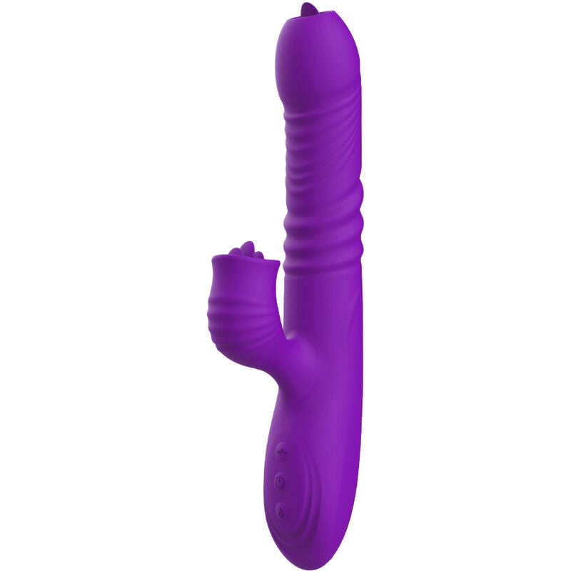ARMONY - VOLLSTNDIGER G-PUNKT-KANINCHENVIBRATOR MIT STIMULIERENDEM ZUNGENVIOLETTEN WRMEEFFEKT – G-Punkt-Vibrator Bild 5