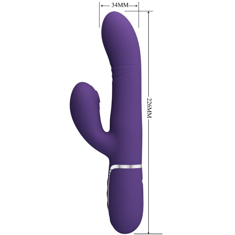 PRETTY LOVE - MULTIFUNKTIONS-G-SPOT-VIBRATOR LILA hochwertiges Sextoy bei Secret Pulse