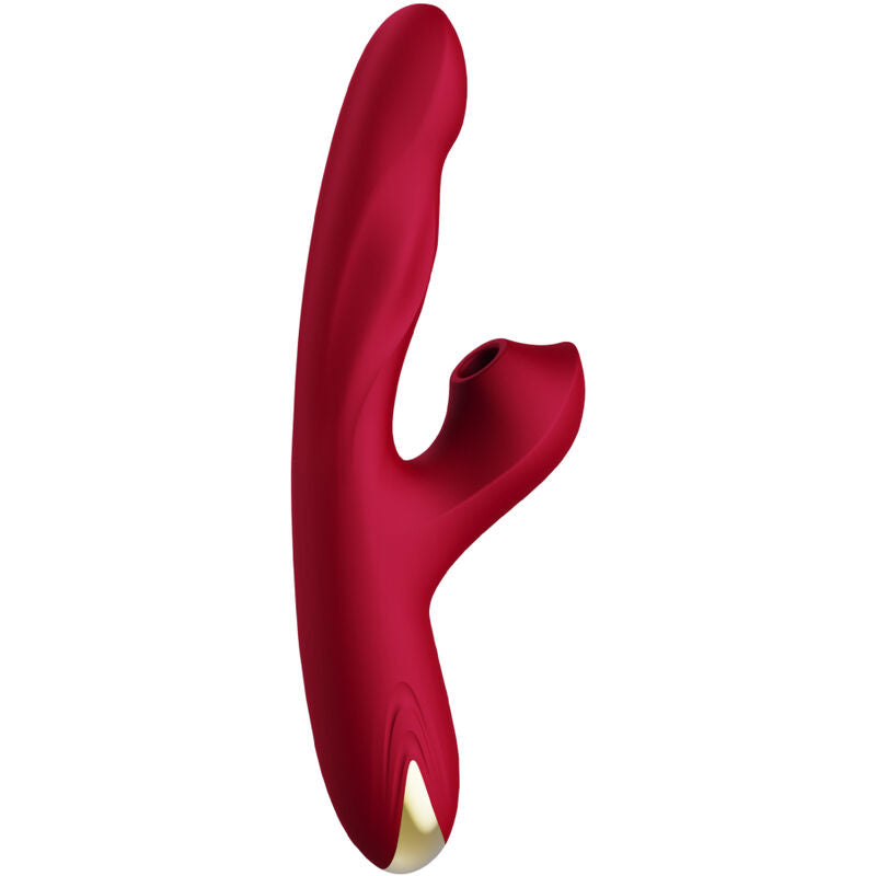 ARMONY BUMP Vibrator & Saugnapf – 15 Vibrationsmodi, Rotation & Saugfunktion, Burgunder hochwertiges Sextoy bei Secret Pulse