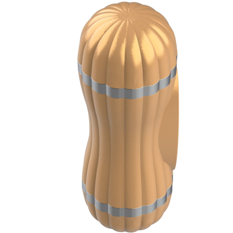 ARMONY - BEVIS DOPPEL-MASTURBATOR FÜR VAGINA & MUND OHNE VIBRATION GOLD hochwertiges Intimtoy
