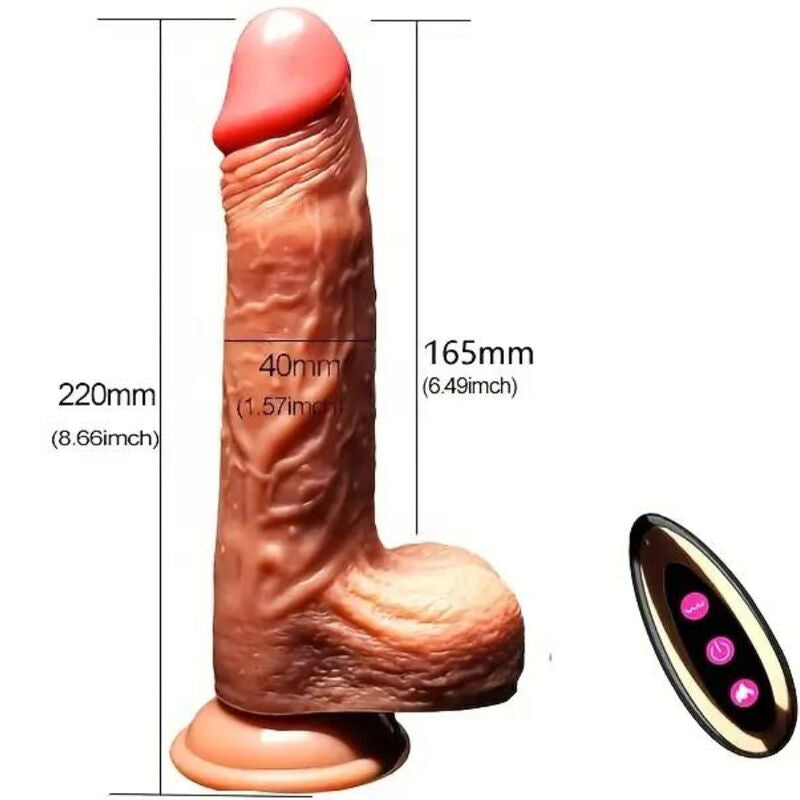 ARMONY Realistischer Dildo-Vibrator 22,5 cm | Wärme & Fernbedienung hochwertiges Intimtoy