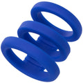 CALEXOTICS - ADMIRAL DREIFACH-COCK-CAGE BLAU – Keuschheitskäfig Bild 1