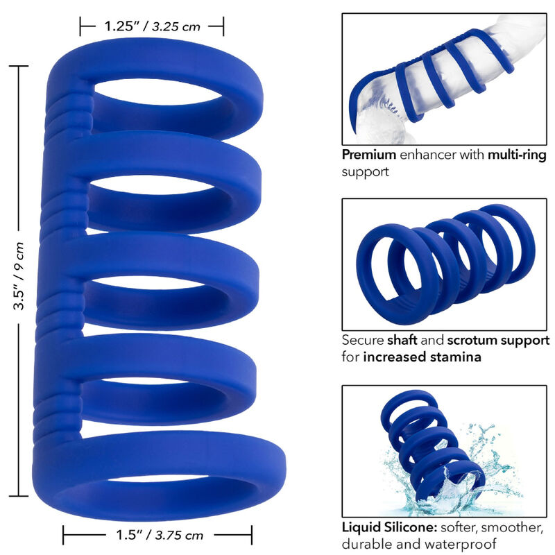 CALEXOTICS - ADMIRAL XTREME CAGE BLAU – Keuschheitskäfig Bild 8