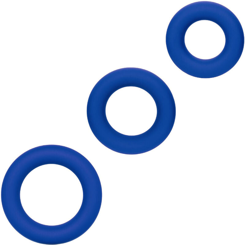 CALEXOTICS - ADMIRAL COCK RING SET BLAU Set Produktansicht