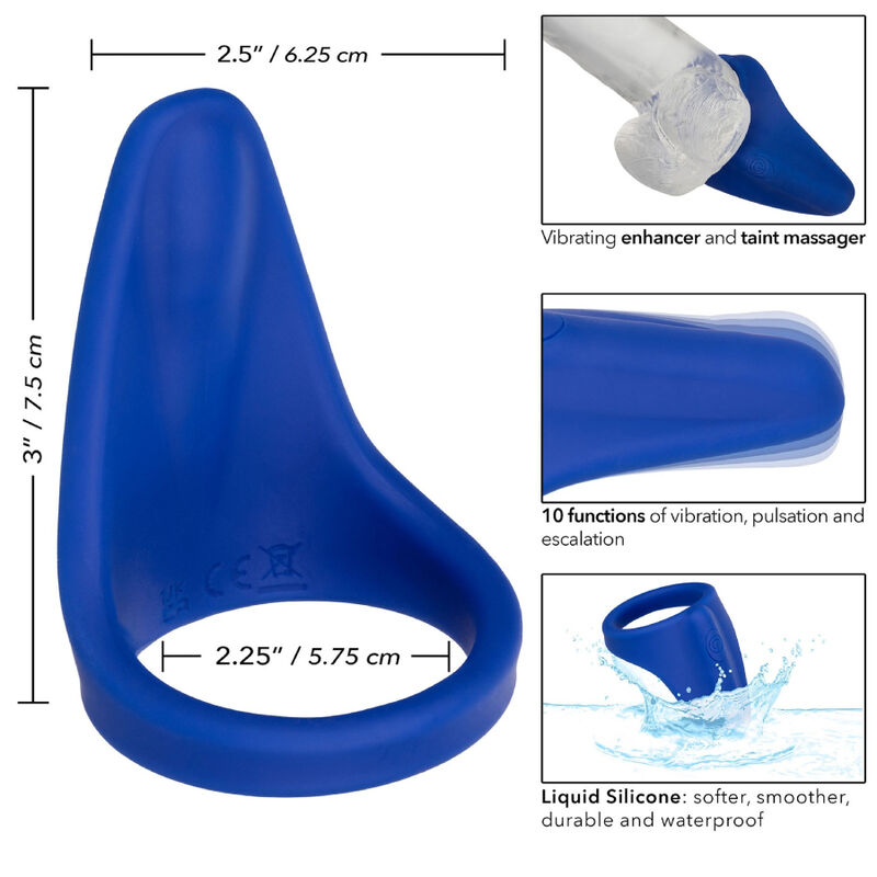 CALEXOTICS - ADMIRAL DAMMMASSAGER BLAU – Massager Vibrator Bild 7